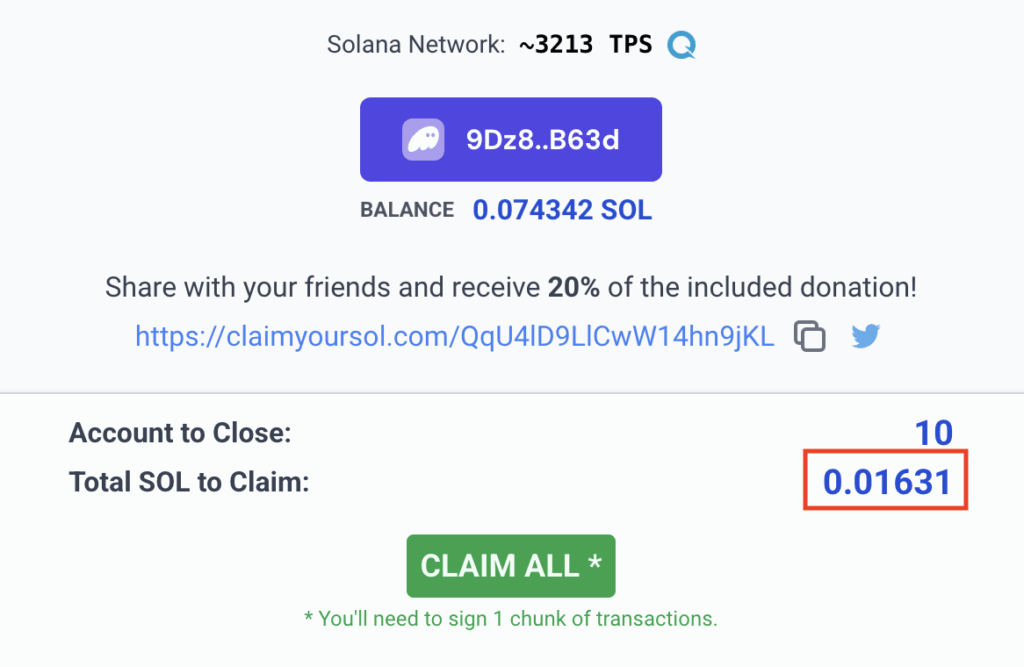 claim your sol reward